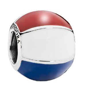 New Pandora Beach Ball Authentic Mixed Enamel Charm Bead